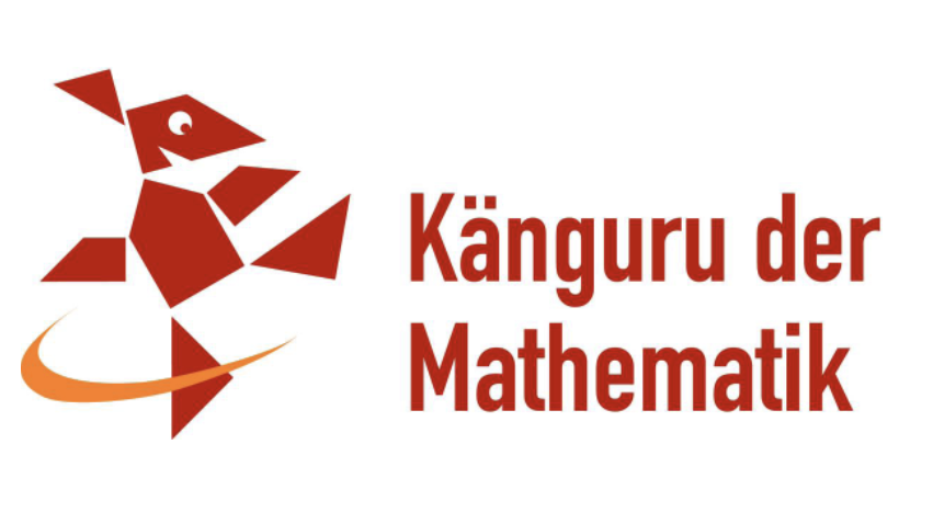 Känguru aus Dreiecken und der Schriftzug "Künguru der Mathematik"
